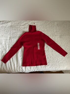 Style& Co Petite Crewneck Women's Sweater in Bright Red. New